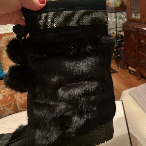 Coach, rabbit and suede boots 9 - Picture 5 of 14